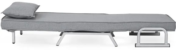 Kreslo pohovka rozkladacia PRATO sivá - vintino.sk