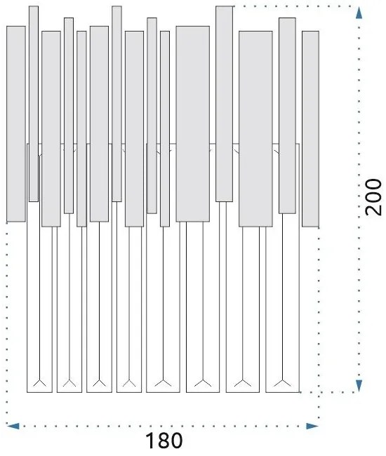 Krištáľové nástenné svietidlo APP602-W zlaté