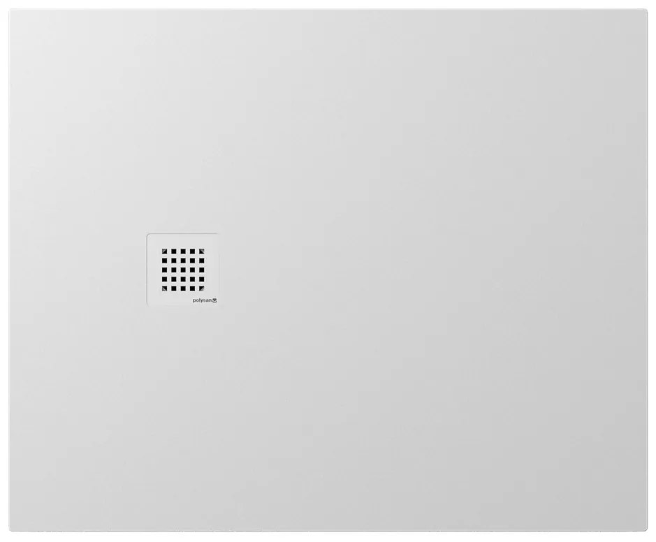 Polysan Polysan, TRENECA sprchová vanička z liateho mramoru s možnosťou úpravy rozmeru 110x90cm, biela matná, 84314.11