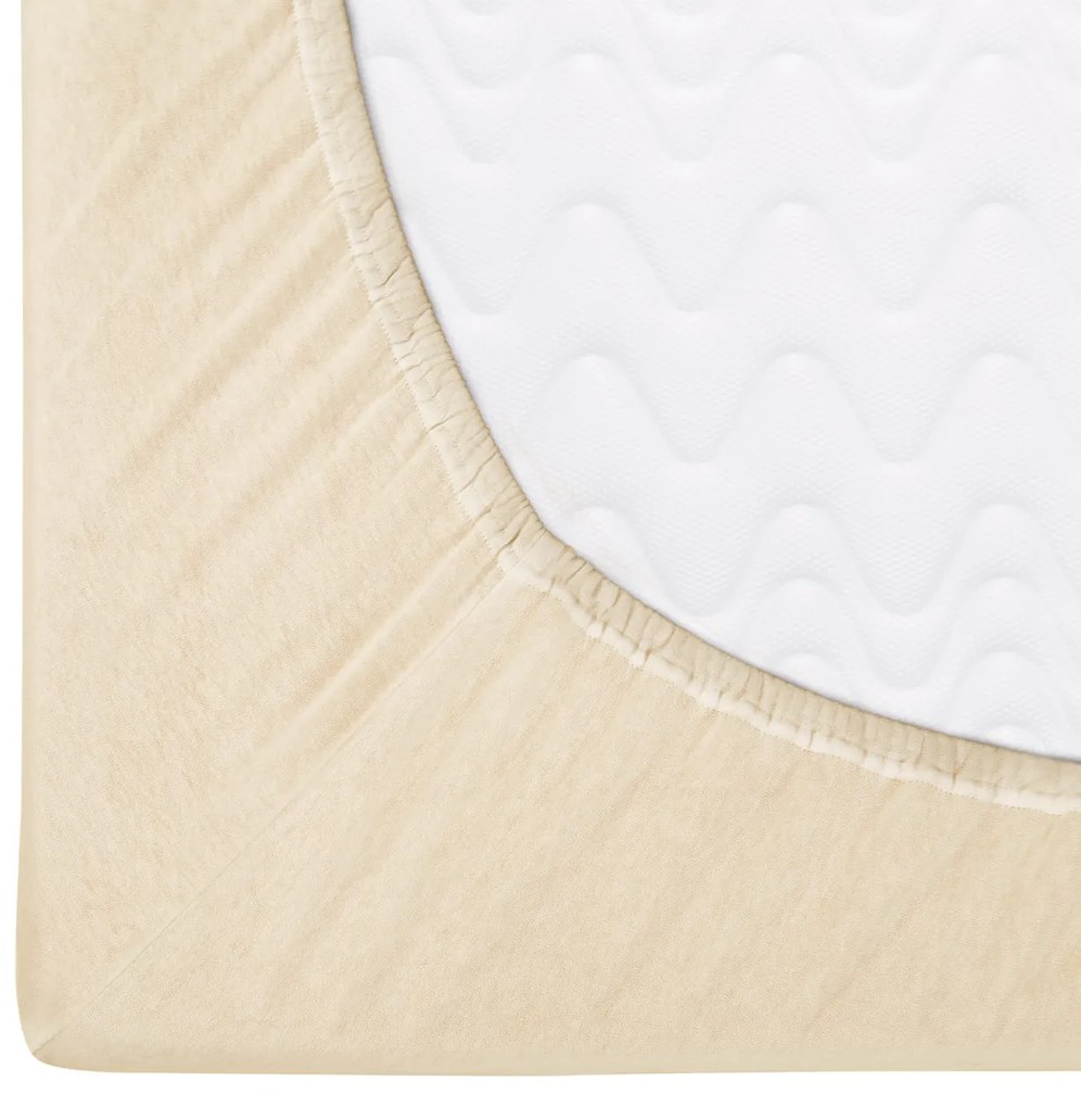 JERSEY PRESTIERADLO PREMIUM 180X200 CM SVETLOBÉŽOVÉ