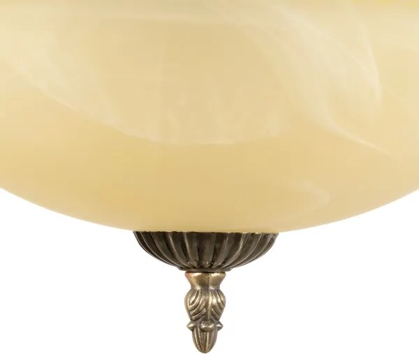 BRILAGI - Závesný luster na reťazi DAHLIA 9xE27/40W/230V, priemer 74 cm, mosadz