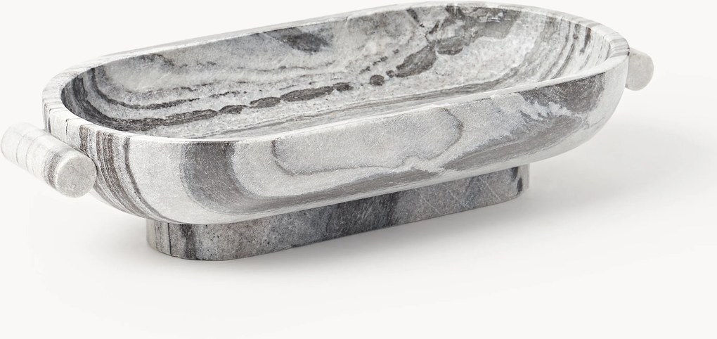 Dekoračná mramorová miska Fossil, Š 46 cm