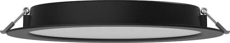 Mexen LDRR, LED stropné svietidlo na zapustenie, priemer 12 cm 22 cm, 18W, neutrálna - 4000K, 1440 lm, čierna - L210-022-1840-70