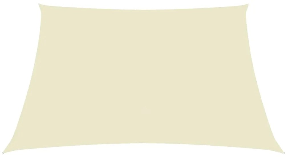 vidaXL Tieniaca plachta, oxford, obdĺžniková 2x3 m, krémová