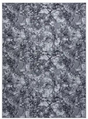 Protišmykový metrážny koberec MARBLE mramor, kameň sivý