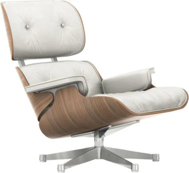 Vitra Kreslo Eames Lounge Chair, white pigmented walnut
