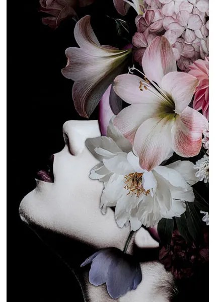Flowery Beauty sklenený obraz viacfarebný 80x120cm