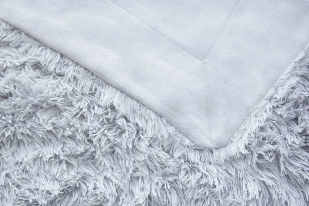 Jerry Fabrics Deka s dlhým vlasom - Čierna | 150 x 200 cm