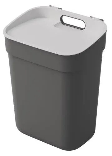 Tmavosivý odpadkový kôš na triedený odpad z recyklovaného plastu 10 l Ready To Collect – Curver