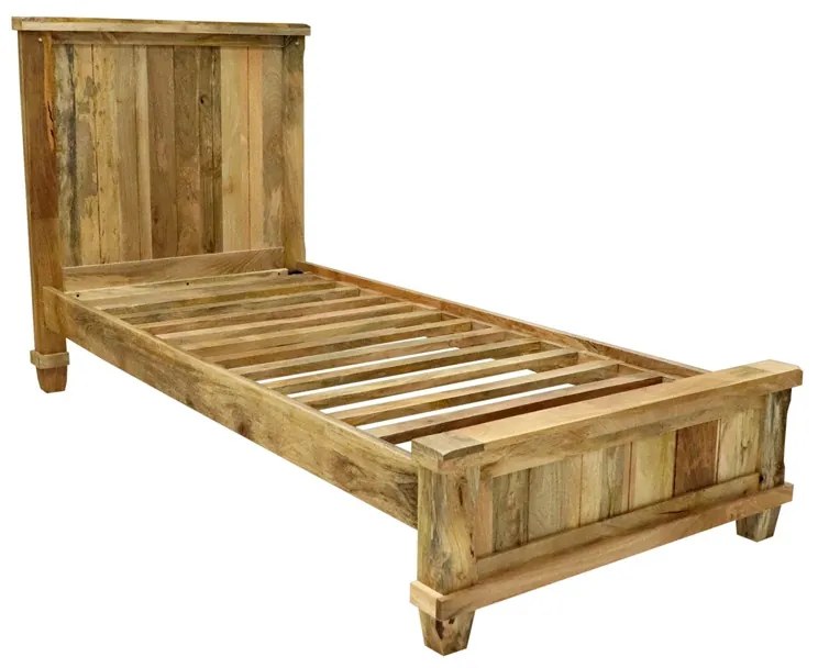 Posteľ Devi 90x200 indický masív mango Mango natural