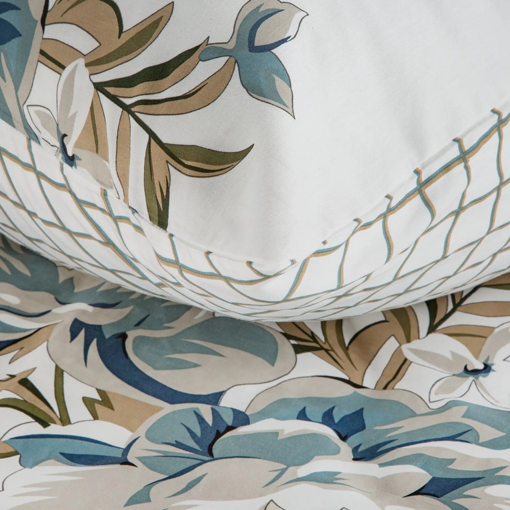 SATÉNOVÉ OBLIEČKY SPRING40 200X220 CM, 2 KS 70X80 CM KVETY