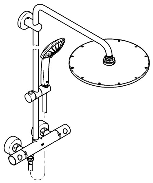 GROHE 26075GN0 - Sprchový systém EUPHORIA 310 450 mm zlatý