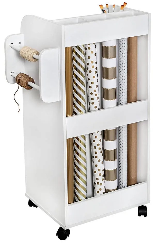 Skriňa na kolieskach s policami a zásuvkami