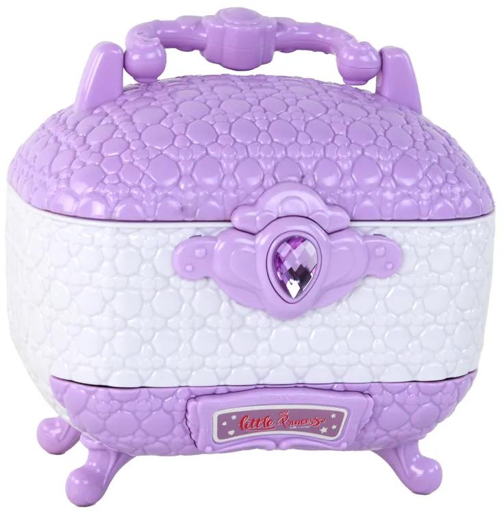 Lean Toys Kozmetická súprava vo fialovom kufríku – laky a očné tiene