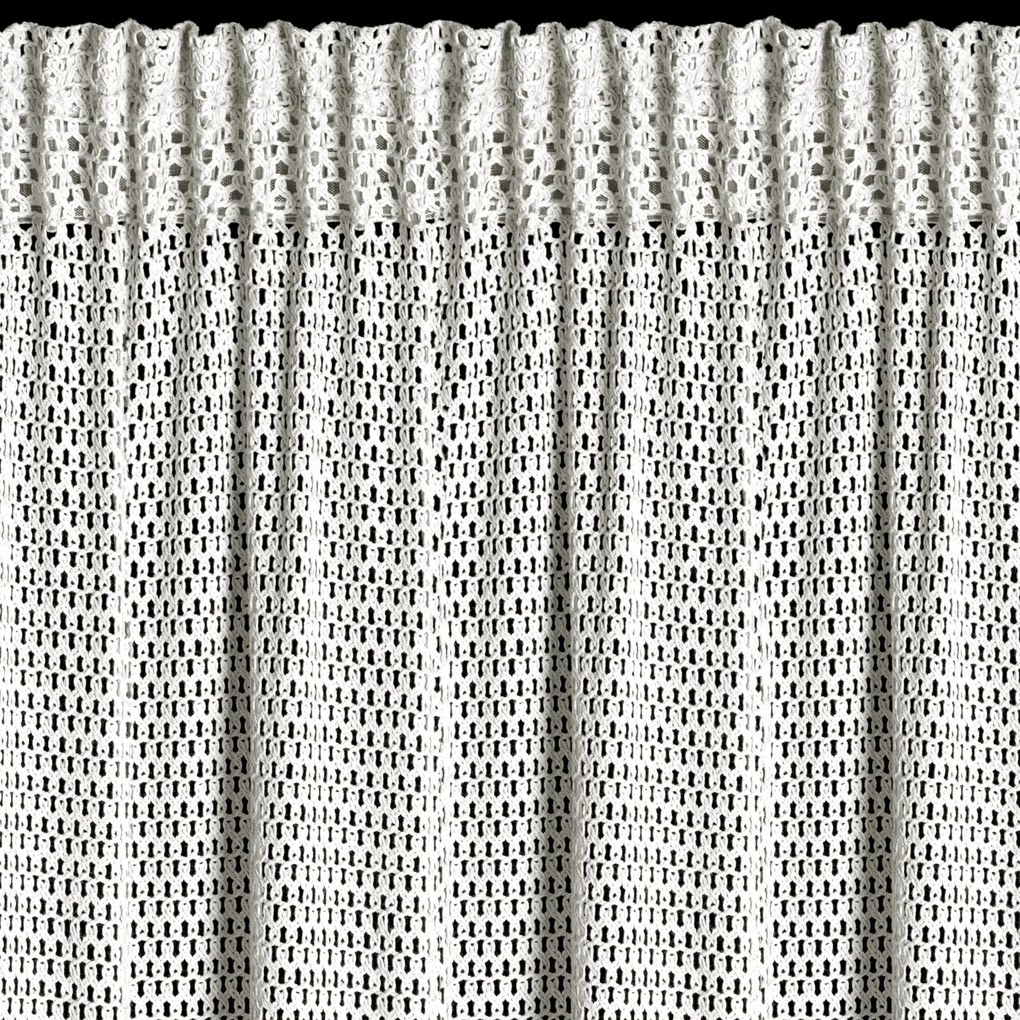 ZÁVES NA PÁSKE GABBY 140X270 CM BIELA