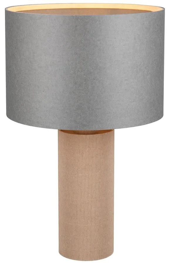 Sivo-béžová stolová lampa (výška 48 cm) Canio – Trio