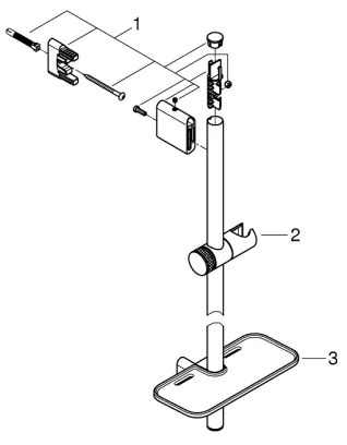 GROHE 26603DC0 - Sprchová tyč RAINSHOWER SMARTACTIVE 900 mm z nehrdzavejúcej ocele