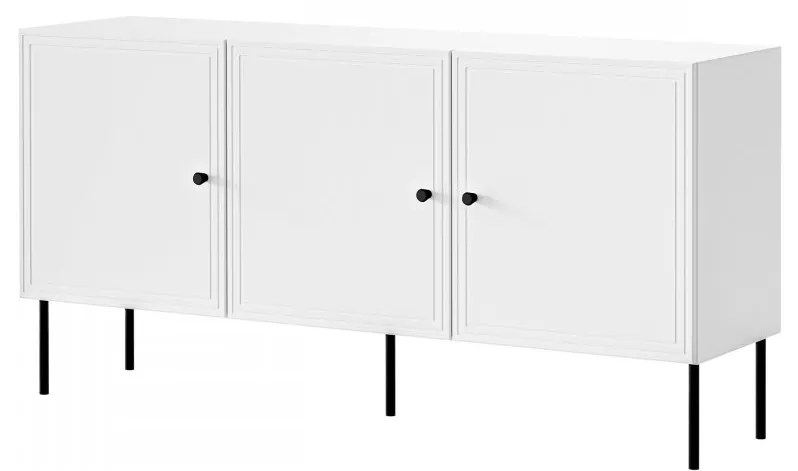 Komoda Gudzup Bis 150 3D, Farby: biela