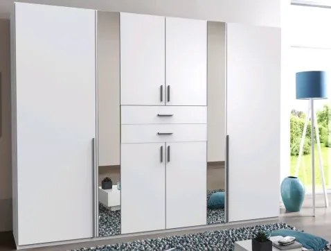 Šatníková skriňa Vanea, 270 cm, biela%