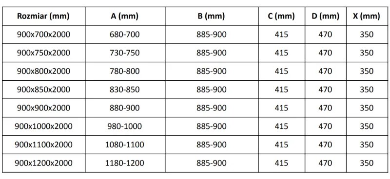 Mexen Velar, sprchový kút s posuvnými dverami 90(dvere) x 100(stena) cm, 8mm číre sklo, zlatá lesklá, 871-090-100-01-50