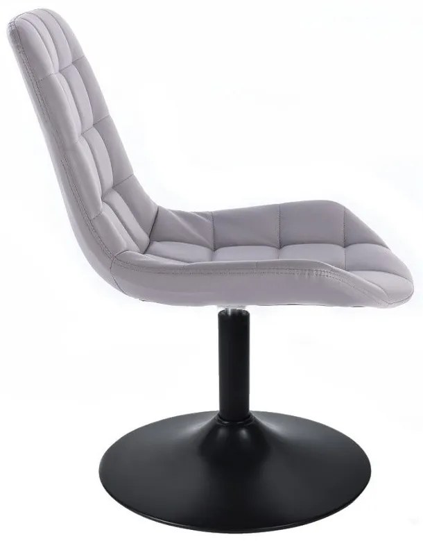 LuxuryForm DESIGN Stolička PARIS na čiernom tanieri - šedá