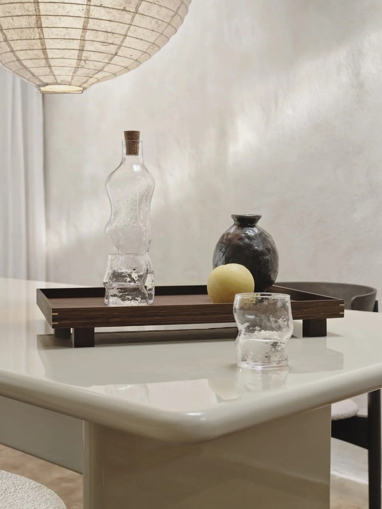 Ferm Living Drevený podnos Bon / Small Smoked Oak