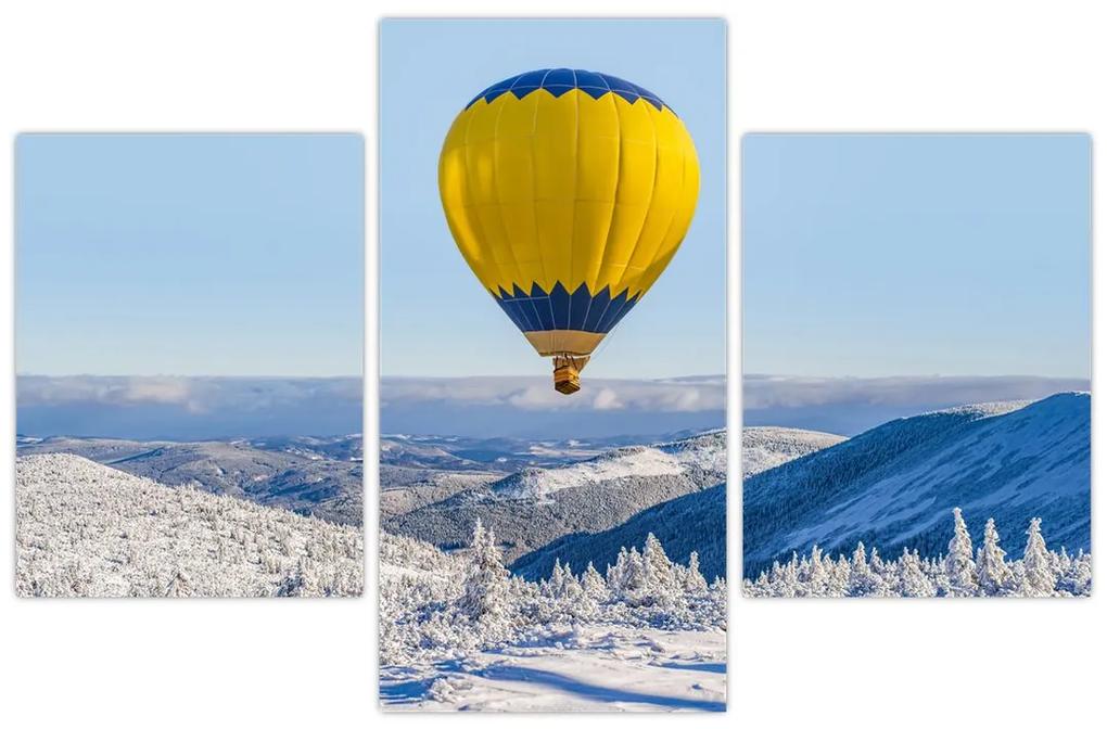 Obraz - Let nad zimnou krajinou (90x60 cm)