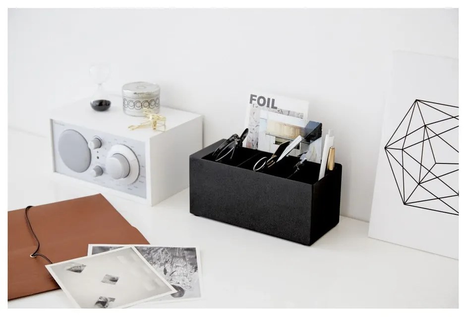 Čierny kancelársky stojanček YAMAZAKI Tower