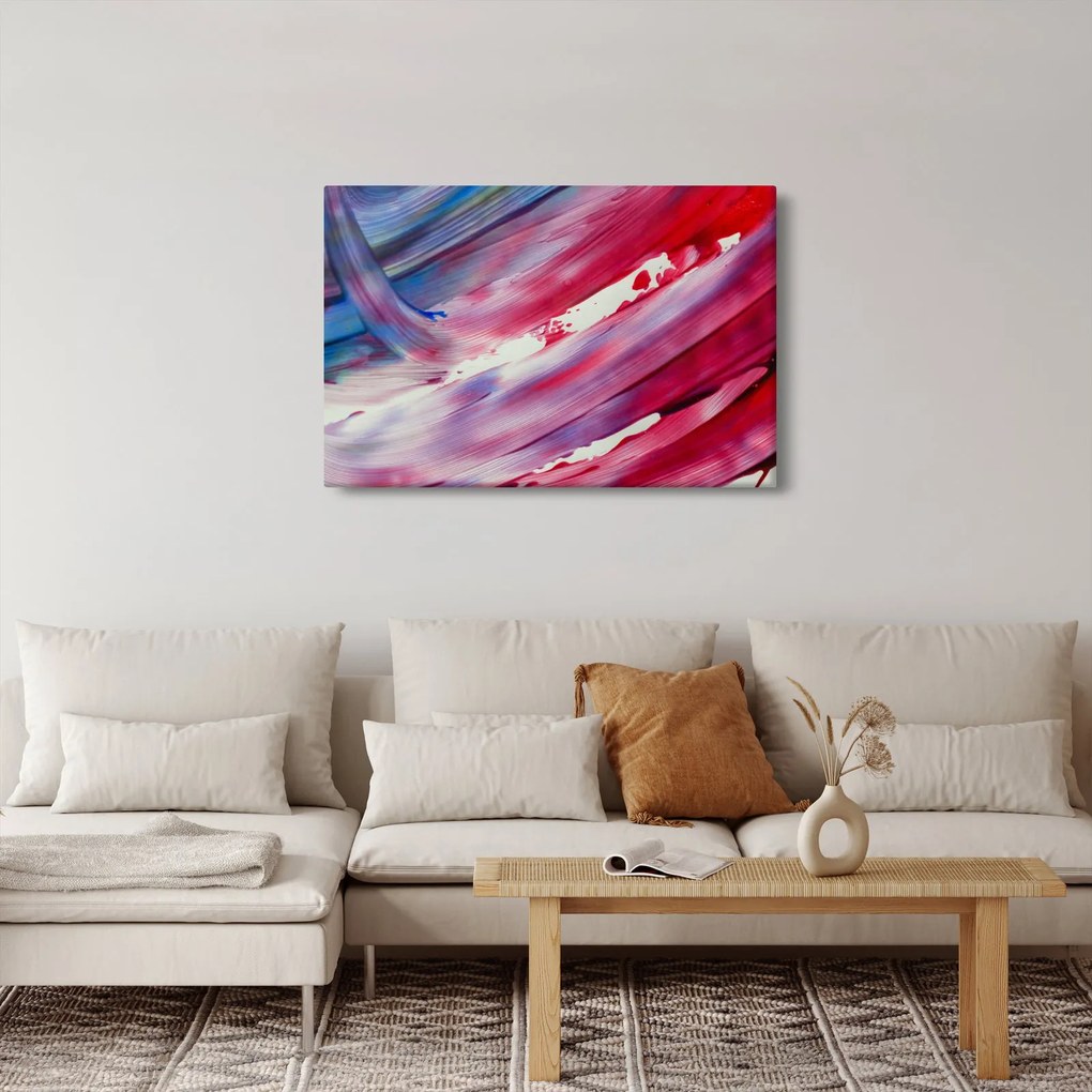 Obraz - ružovo modrej farby (90x60 cm)