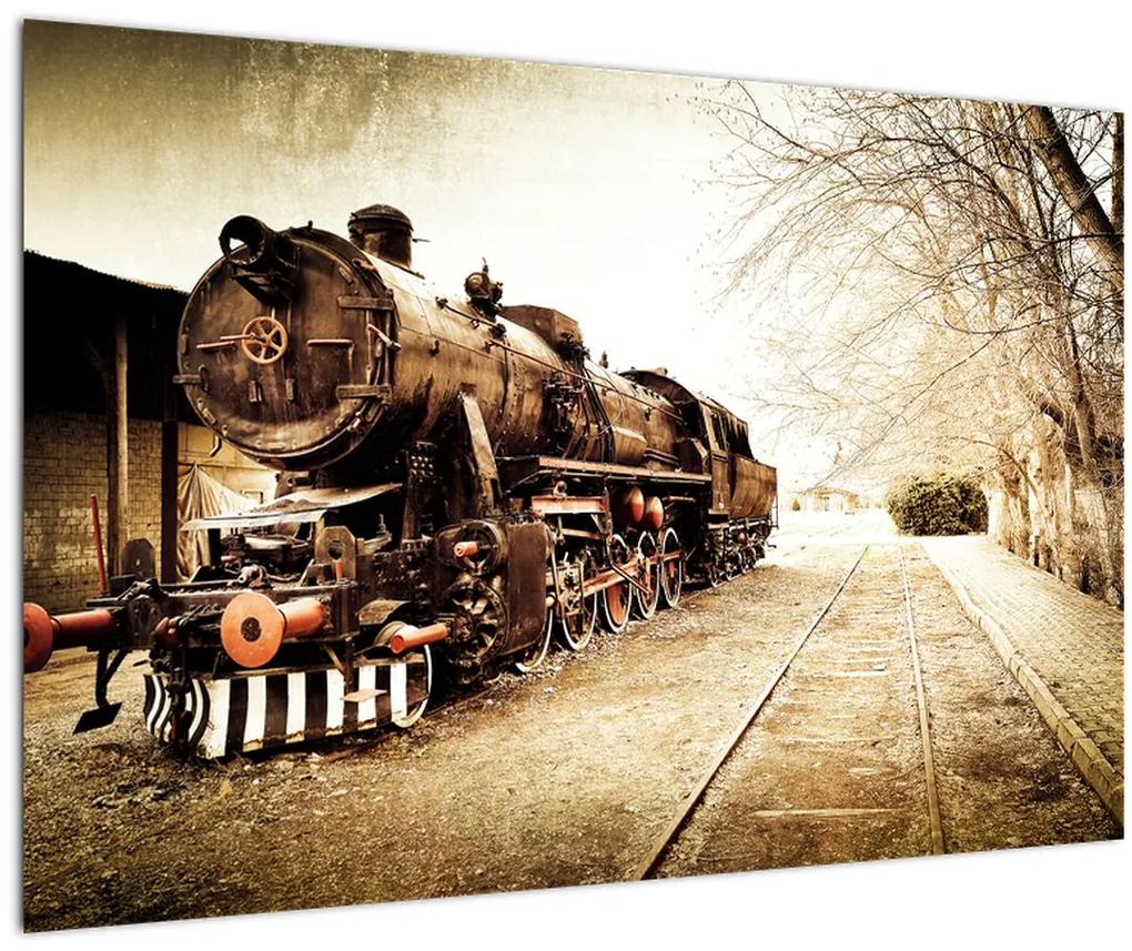 Obraz - Historická lokomotíva (90x60 cm)