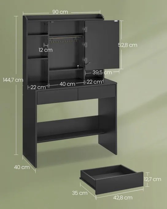 Toaletný stolík s LED osvetlením RDT123B01