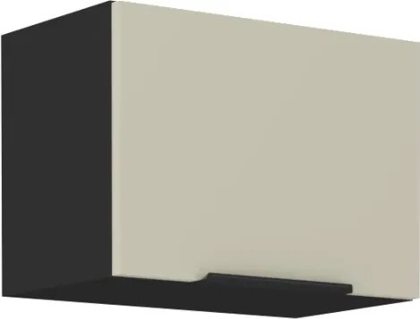 Horná výklopná kuchynská skrinka Arona, 50 cm, kašmírová/čierna%