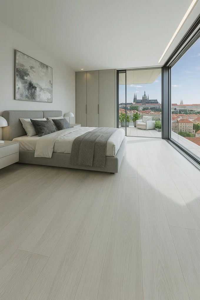 Gerflor, PVC podlaha - lino Loftex 2170 Boutic Clear, na mieru, šíře 2m,4m, šedá, filc, chodba / predsieň