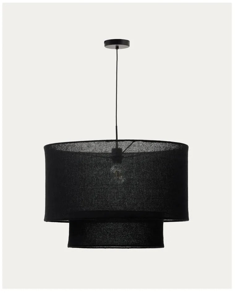 Čierne tienidlo ø 60 cm Mariela – Kave Home