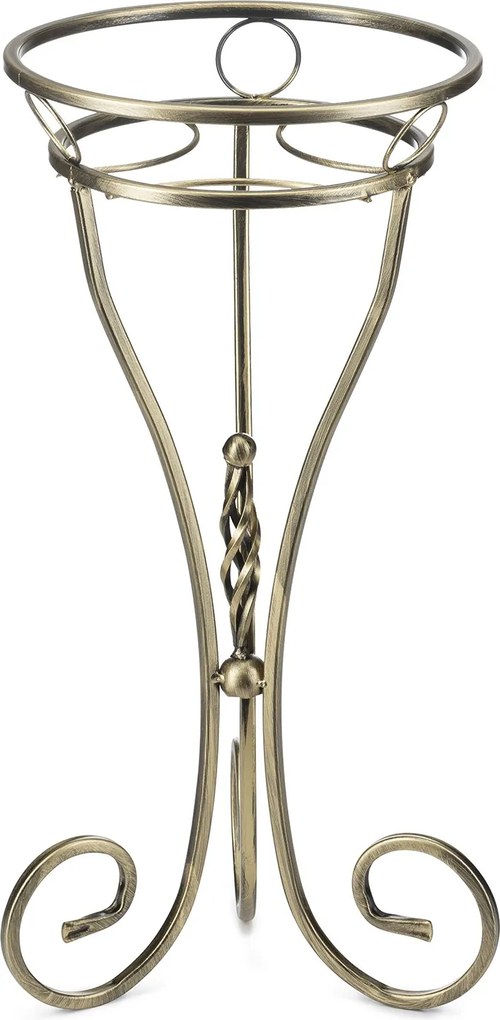 STOJAN NA KVETINÁČ SHANE 60X28 CM ZLATÁ