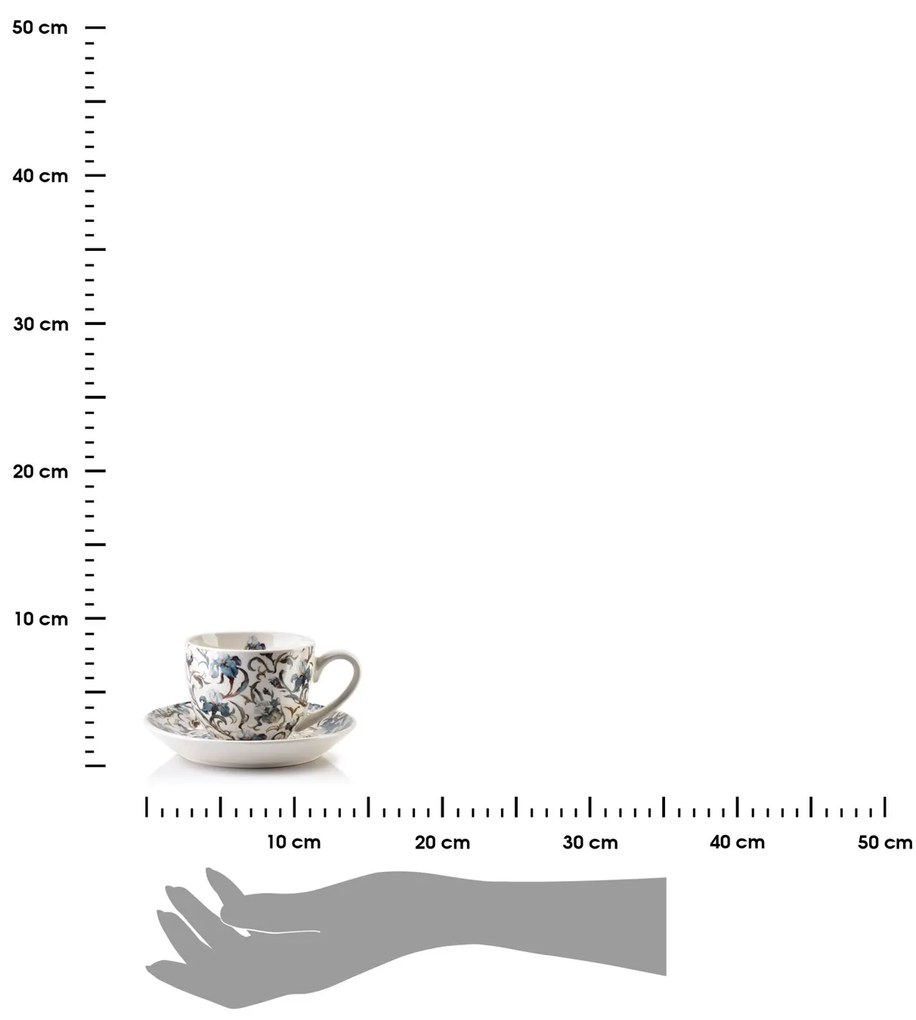 Porcelánová šálka s podšálkou Harper Alsace 250 ml