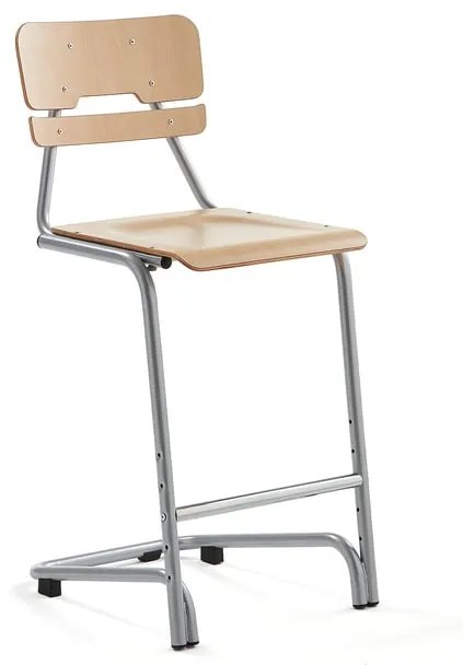 Školská stolička DOCTRINA, V 650 mm, breza