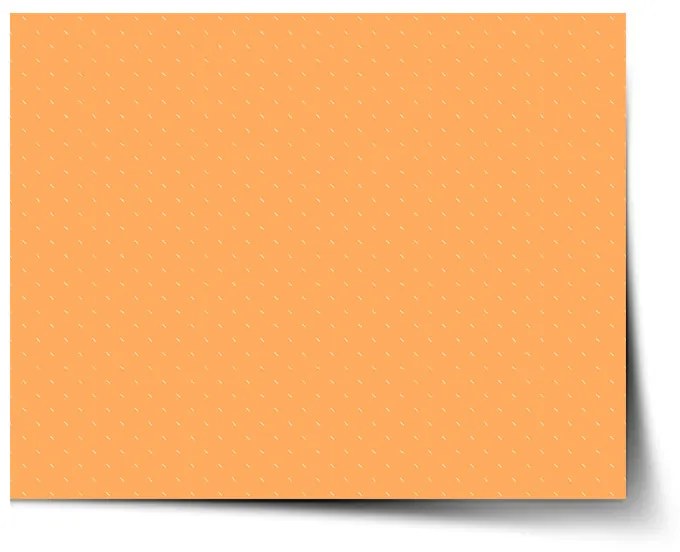Sablio Plagát Biele čiarky na oranžovej - 60x40 cm
