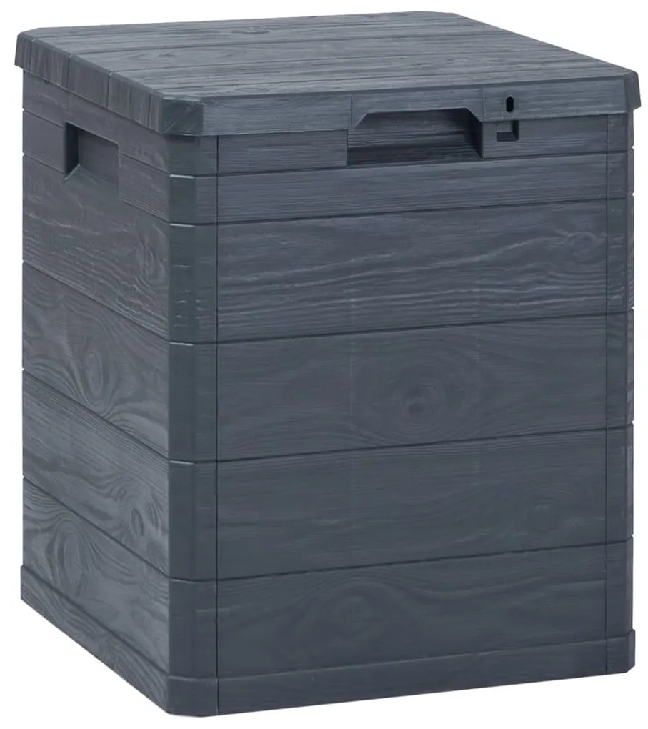 vidaXL Záhradný úložný box antracitový 90 l