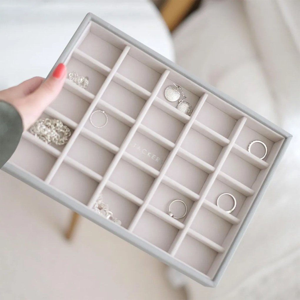 Krabička na šperky Stackers s 25 priehradkami classic taupe