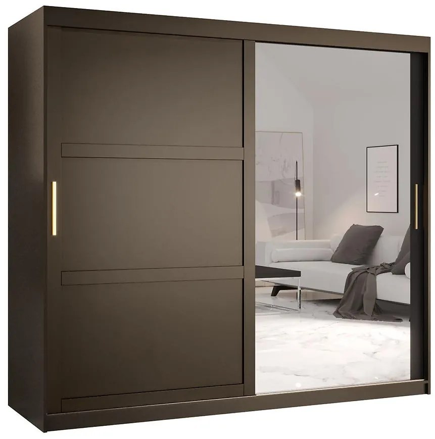 Skriňa Amiro 2 200 čierny/čierny