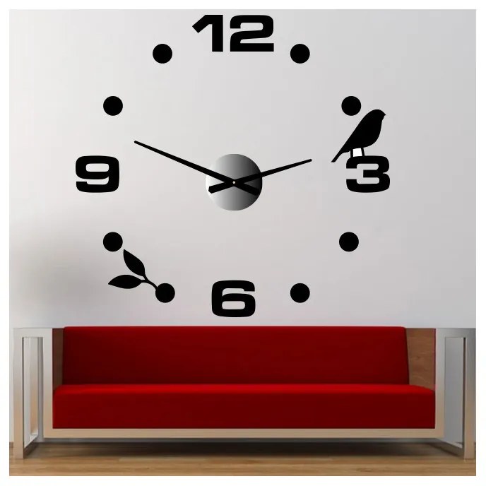 Moderné nástenné hodiny z plexiskla s  tichým chodom | SENTOP 12P006