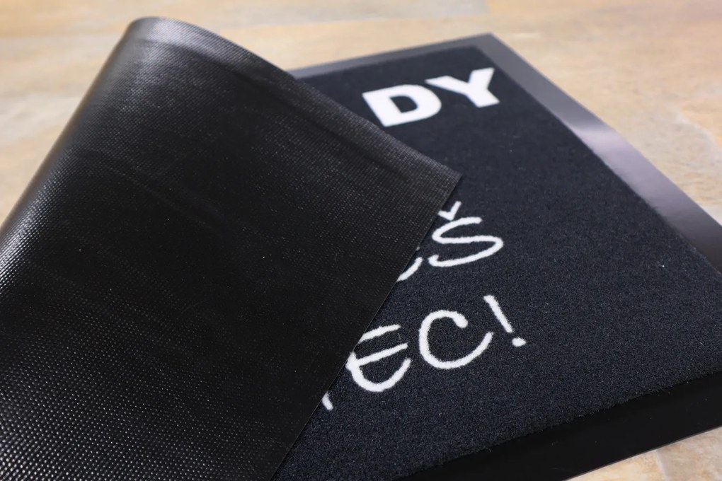 Mercury Flooring, Predložka Flákanec 40x60 cm, 40x60, čierna