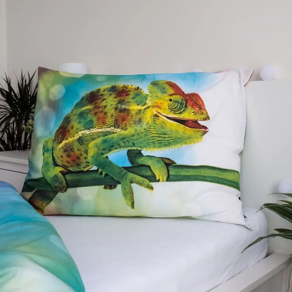 Jerry Fabrics Svietiace obliečky Chameleon - Zelená | 140 x 200 cm / 70 x 90 cm