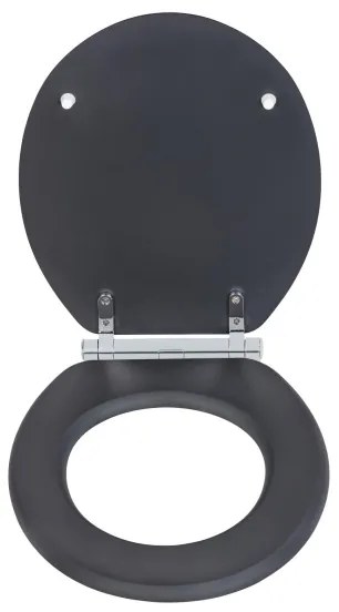 WENKO 25218100-WC WC sedátko MORRA 35x42 cm antracitové/strieborné