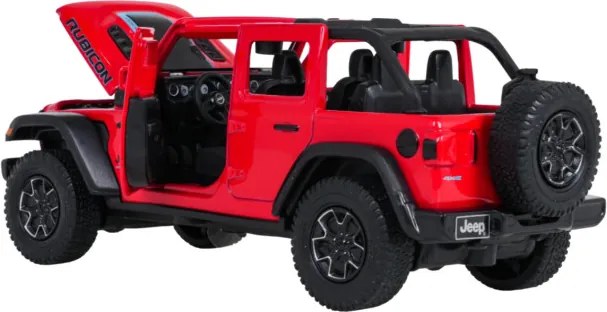 Model auta Jeep Wrangler Rubicon 1:32 RASTAR červený