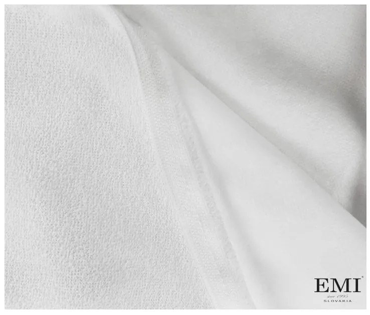 Chránič na matrac nepremokavý biely EMI, 60x120 20 cm