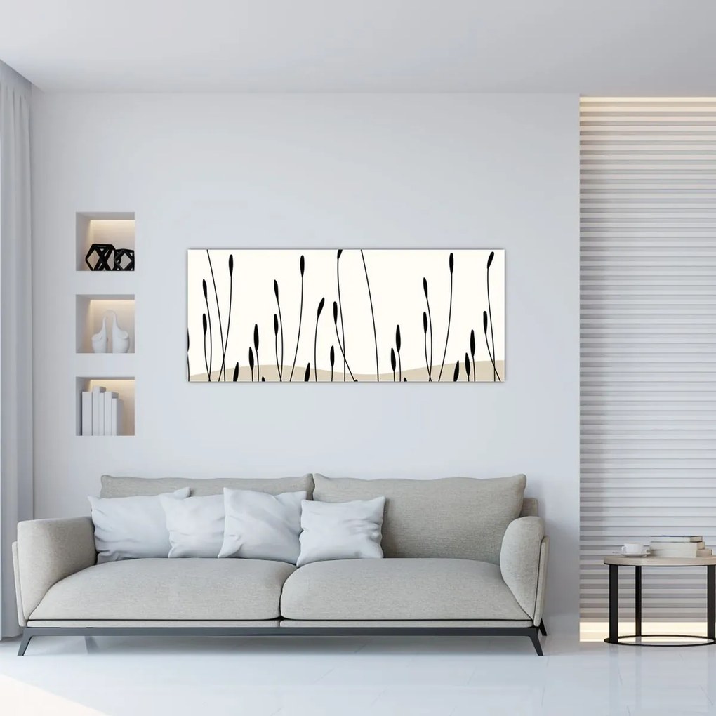 Obraz - Grafická lúka N⁰3 (120x50 cm)