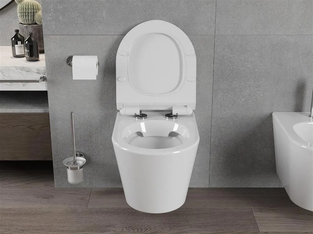 Závěsný WC set MEXEN RICO 36,5 cm s prkénkem DUO bílý