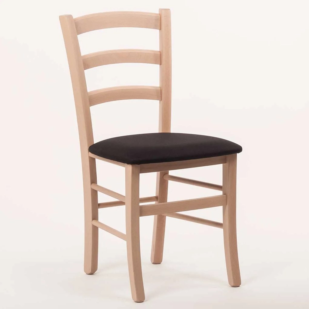 Stima stolička PAYSANE s čalúneným sedákom Vyberte odtieň ->: Dub, Vyberte látku ->: LUX Terracotta 10